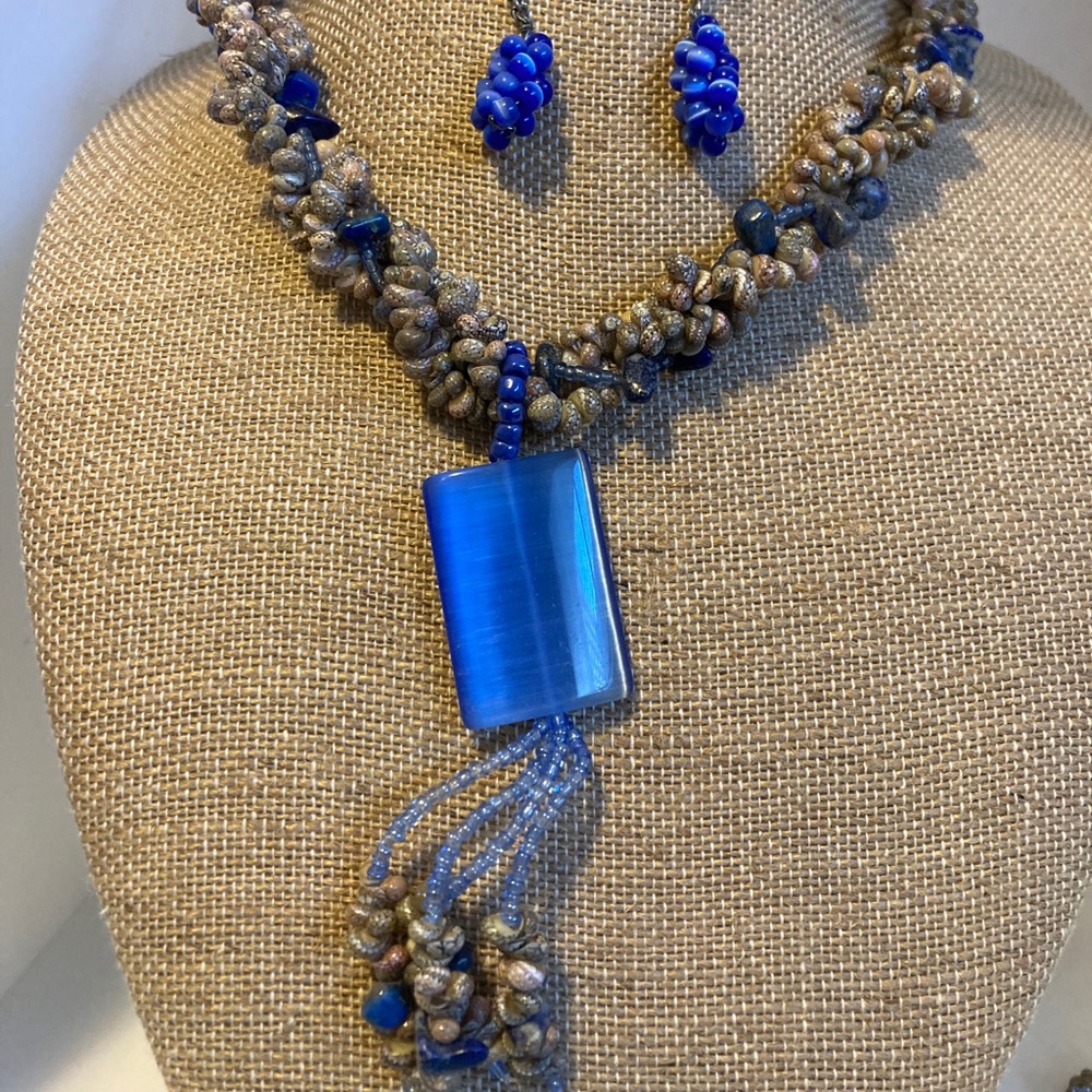 Necklace and matching earrings